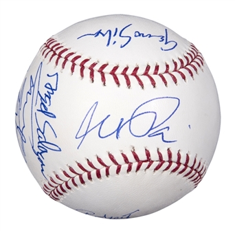 Multi-Signed "Scarface" Cast-Signed OML Selig Baseball With 11 Signatures Including Pacino, Loggia & Matrantonio (PSA/DNA)